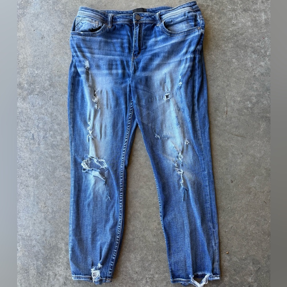 WOMENS buckle distressed jeans